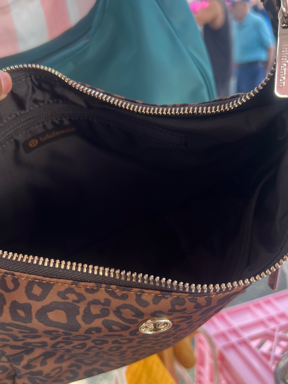 Leopard Print LULULEMON SLOUCHY SLING BAG Shoulder Bag - Brown - Picture 2 of 4